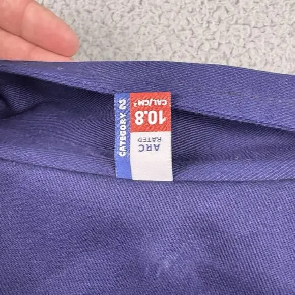 Big Bill Jacket Mens Extra Large Blue FR Indura Flame Resistant Work Wear Navy - Picture 5 of 16